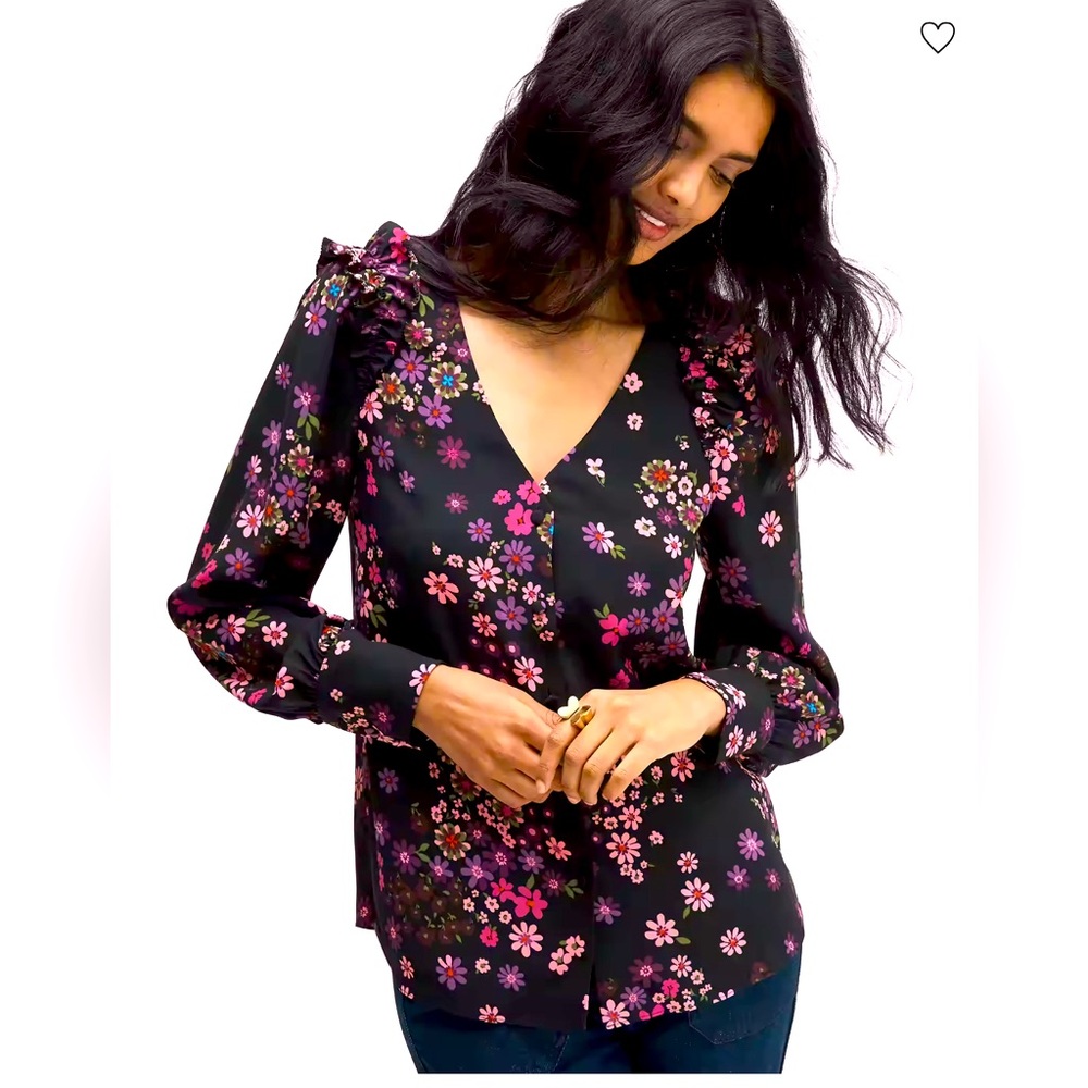 Kate spade Bora Floral top size Small